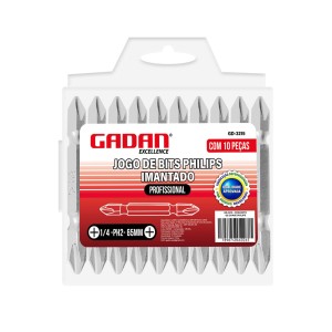 JOGO DE BITS PHILIPS PROFISSIONAL CURTO - GADAN