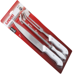 KIT PARA CHURRASCO C/ 3 PEÇAS - GADAN