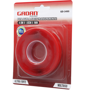 FITA DUPLA FACE TRANSPARENTE 4,5M - GADAN