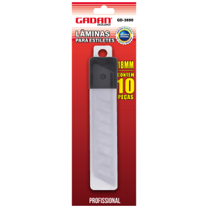 LAMINAS PARA ESTILETES 18MM C/ 10 UN - GADAN