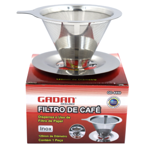 FILTRO DE CAFÉ EM INOX 120MM - GADAN