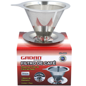 FILTRO DE CAFÉ EM INOX 130MM - GADAN
